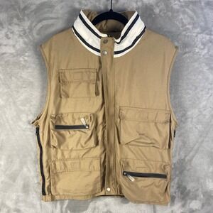 Sperry‎ Top-Sider Mens L Tan Khaki Utility Fishing Travel Vest